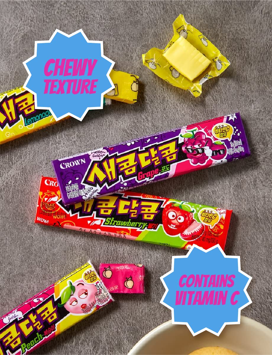 Crown Sweet and Sour Candy Blueberry Soda Flavor 435g (29g X 15ea)