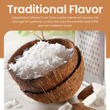 La Bayamesa | Caribena | Turron (Coco y Leche) | 6 Oz (170g) | Sugar, Coconut and Milk candy | Pack of 03 Crunchy Gourmet Coconut Candy