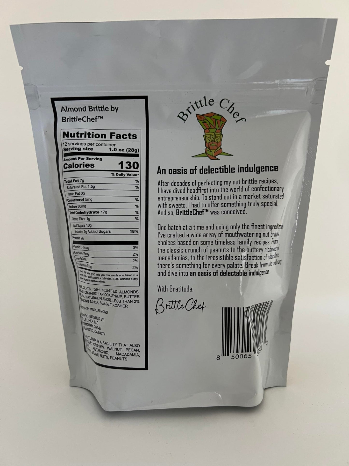 Deluxe Almond Brittle by BrittleChef