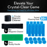 Magnetic Glass Cleaner BoroBuddy Pro | Cleans Hard to Reach Stains on Glass, Ceramic, Metal Pieces of All Shapes & Sizes | Glass Pieces, Bottles