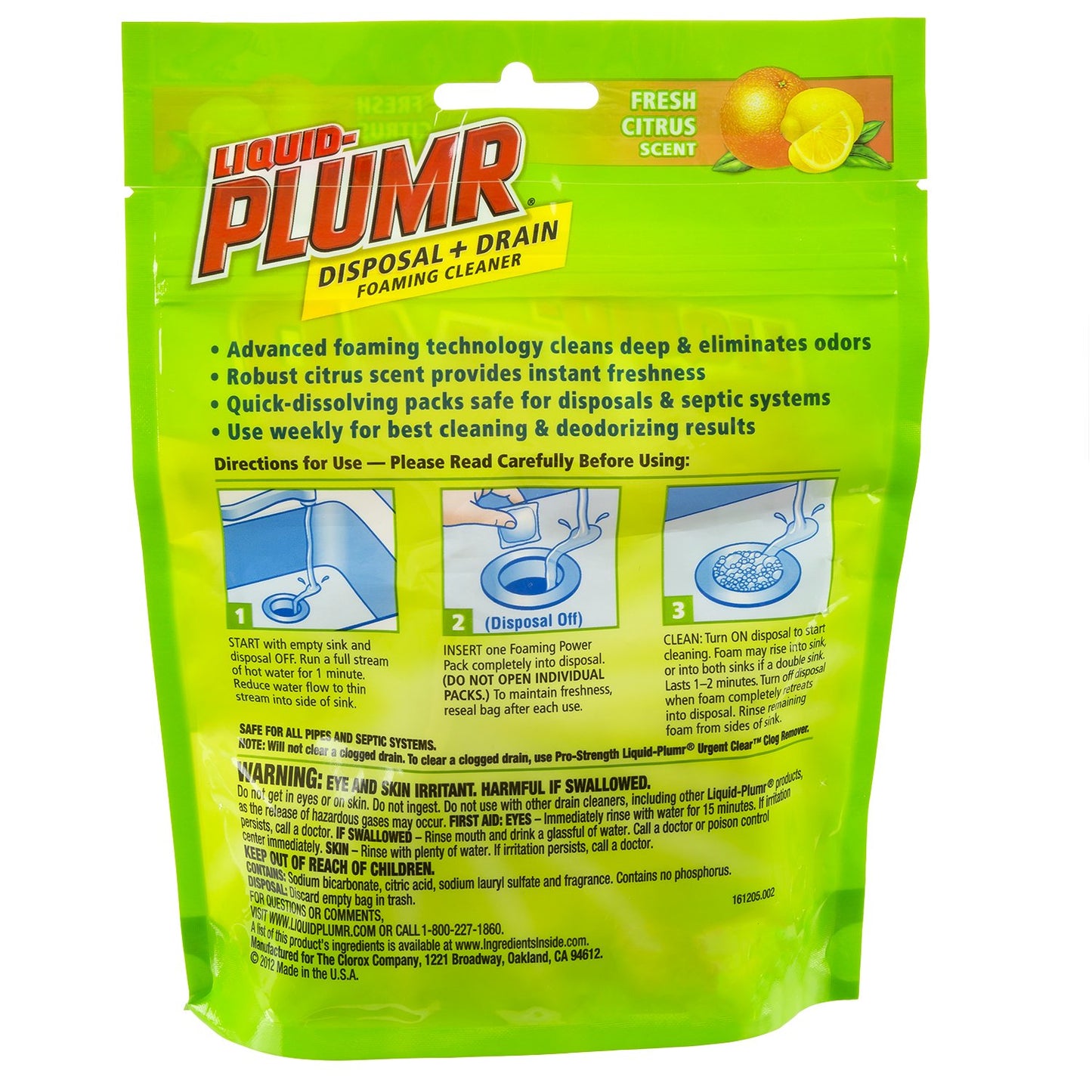 Clorox Company 30717 Dispenser Drain Foam Cleaner