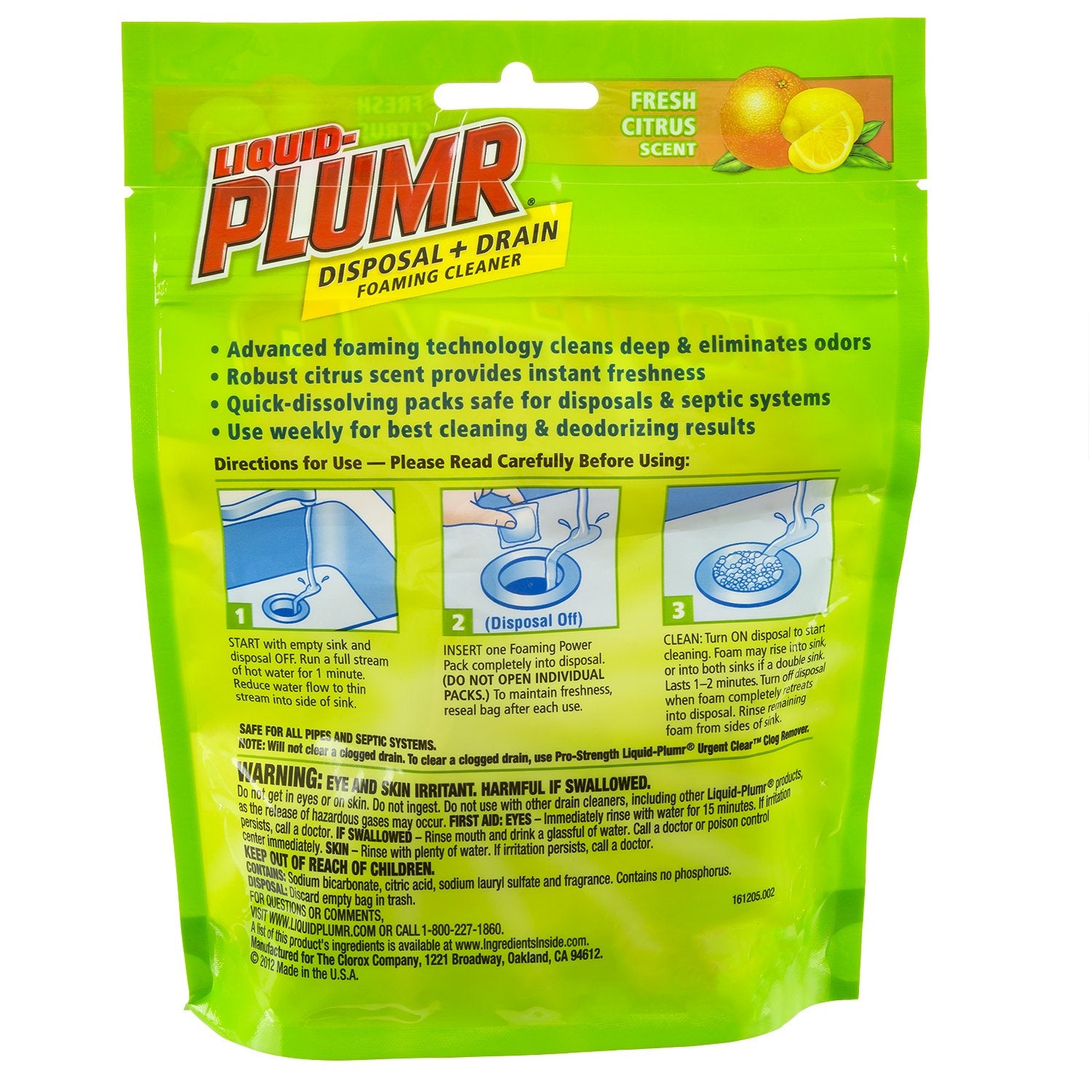 Clorox Company 30717 Dispenser Drain Foam Cleaner