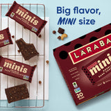 Larabar Minis Double Dark Chocolate Bars, Gluten Free Vegan Fruit and Nut Bars, 20 Bars, 15.6 oz