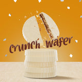 Fiorella Crunch White Chocolate Wafer Cookies, 18 Count, Chocolate Covered Crispy Thin Wafers with Layers of Hazelnut Cream Filling, Individually