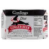 Gosling's Diet Stormy Ginger Beer, 12oz (Pack of 12) | Non-alcoholic soft drink with the refreshing zip of ginger, 0 calorie, 0 sodium, 0