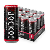 Jocko Fuel GO Energy Drinks, Black Cherry Cola - 95mg Caffeine with Added Adaptogens, Vitamin B12 & B6, & L Theanine for Mood & Focus Support, No