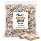 Sugar Free Peanut Butter Bars - 1 Pound Individually Wrapped - Bulk Sugar-Free Crunchy & Cripsy Peanut Butter Candy, Gluten Free, Kosher, Vegan