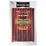 Jack Link's Beef Sticks, Original Flavor Meat Snack Stick - Protein Snack, Meat Stick, Made with 100% Beef, Keto Friendly - 7.2 Oz.