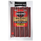 Jack Link's Beef Sticks, Original Flavor Meat Snack Stick - Protein Snack, Meat Stick, Made with 100% Beef, Keto Friendly - 7.2 Oz.
