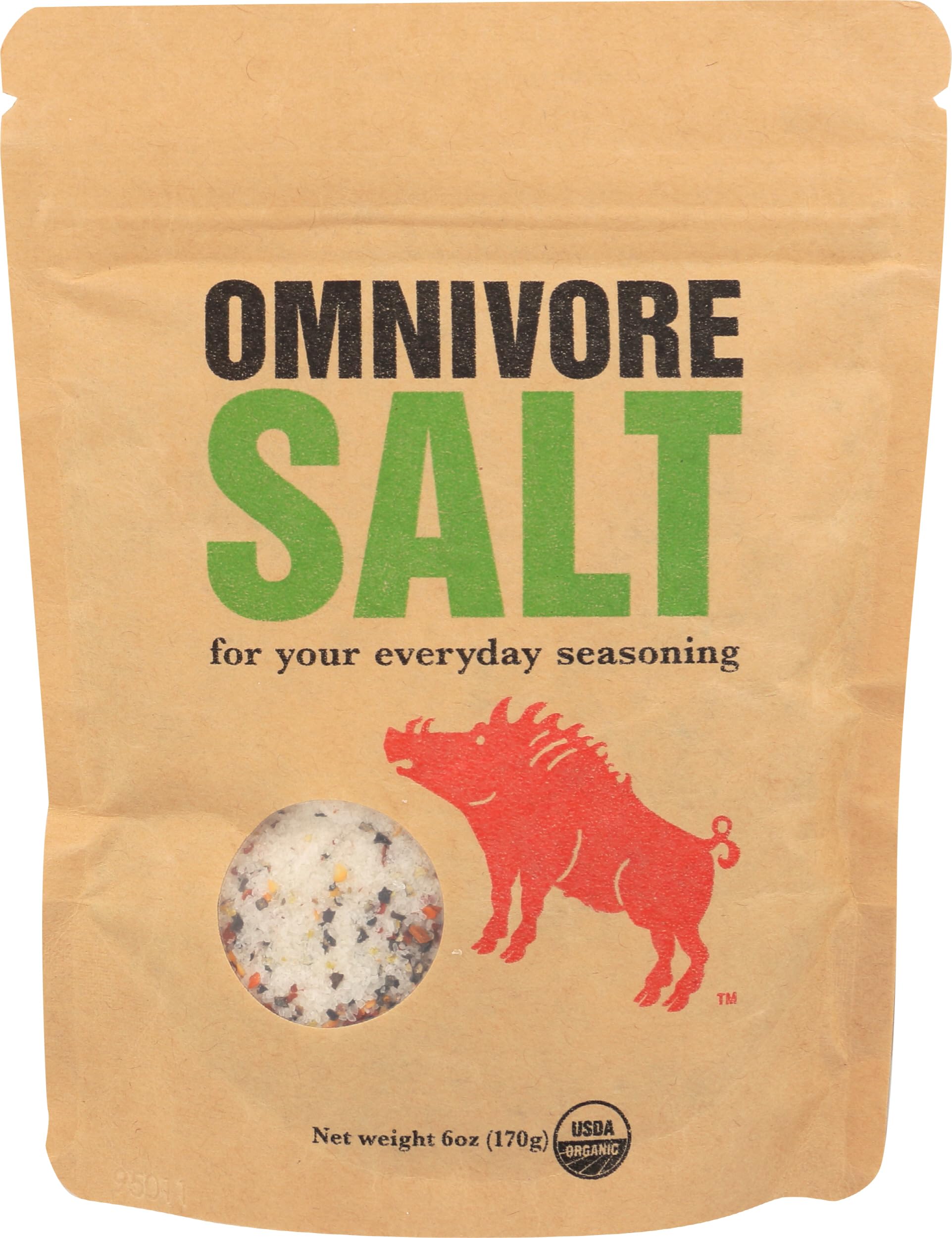OMNIVORE SALT Organic Sea Salt Rub, 6 OZ