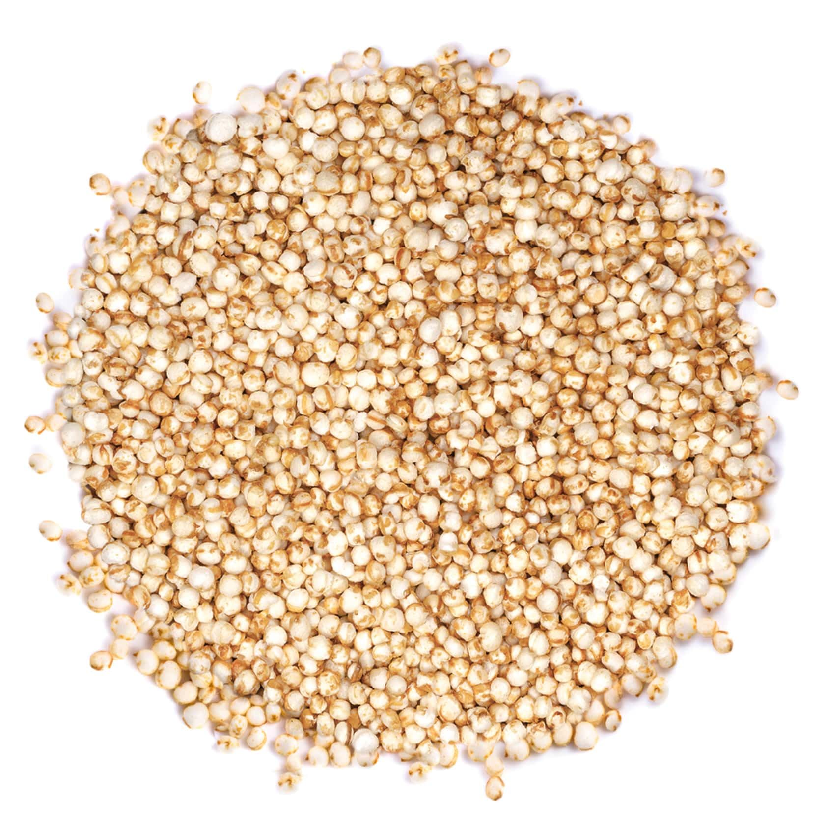 Food to Live Organic Puffed Quinoa, 2 Ounces - Crispy White Quinoa Pop. Non-GMO, Vegan, Kosher, Bulk. Perfect for Breakfast Cereal, Baking, Salads, and Snacks