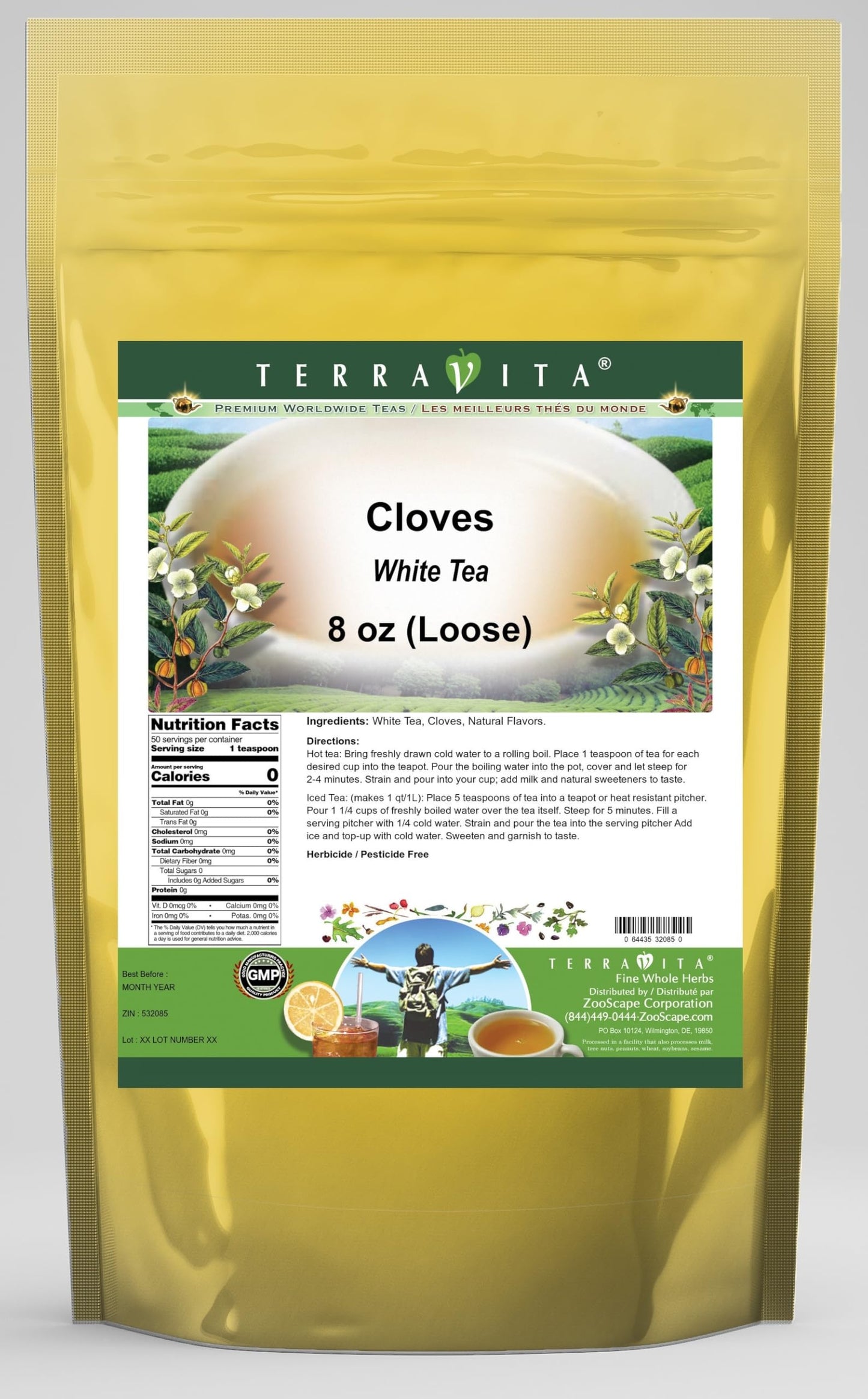 Cloves White Tea (Loose) (8 oz, ZIN: 532085)