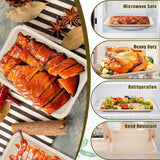 Yihurlm 50 Pack Disposable Food Trays,14 Inch Extra Large Paper Plates,Heavy Duty Disposable Trays,Compostable Food Serving Trays, Biodegradable