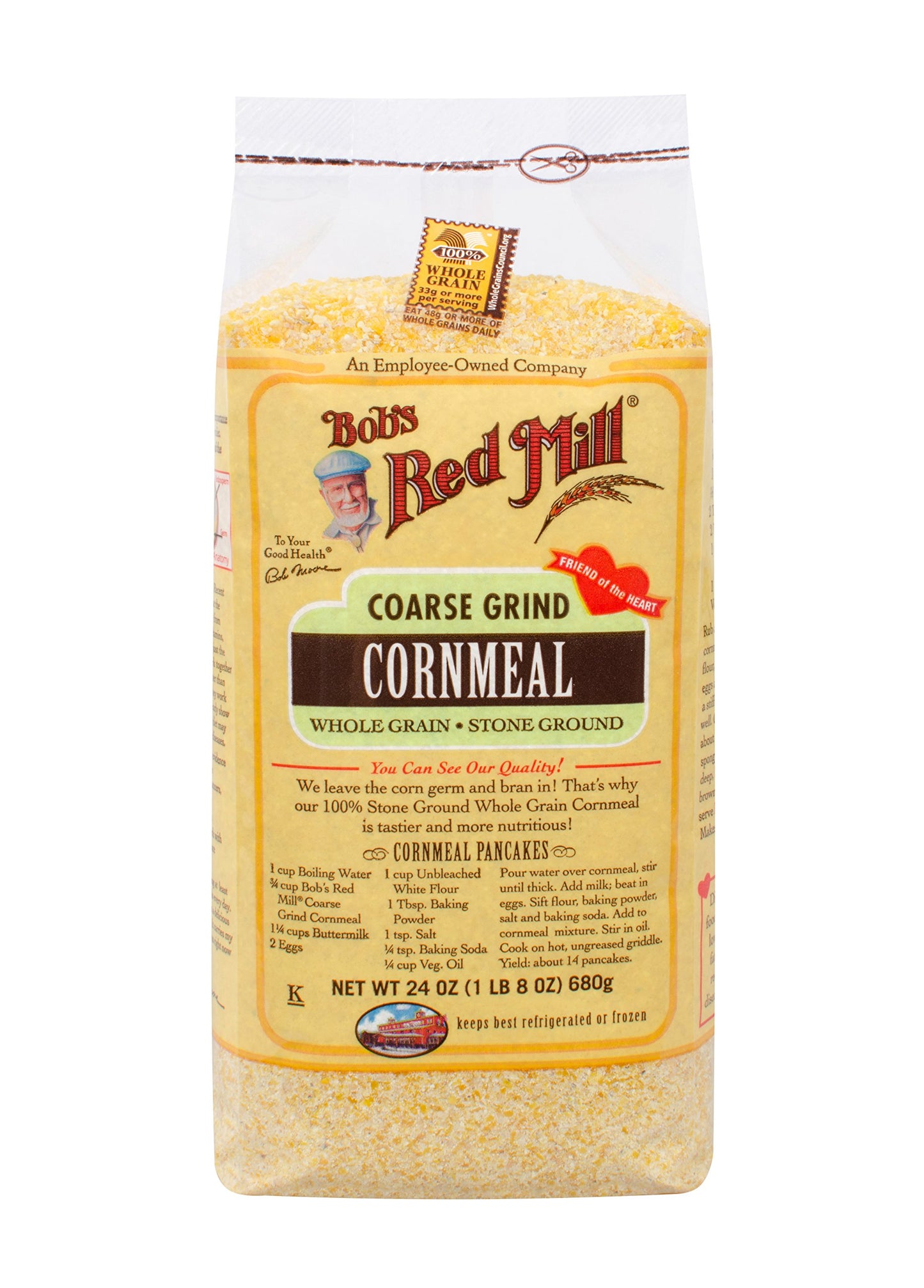 Bob's Red Mill Cornmeal Coarse 24 Ounce (Pack of 1)