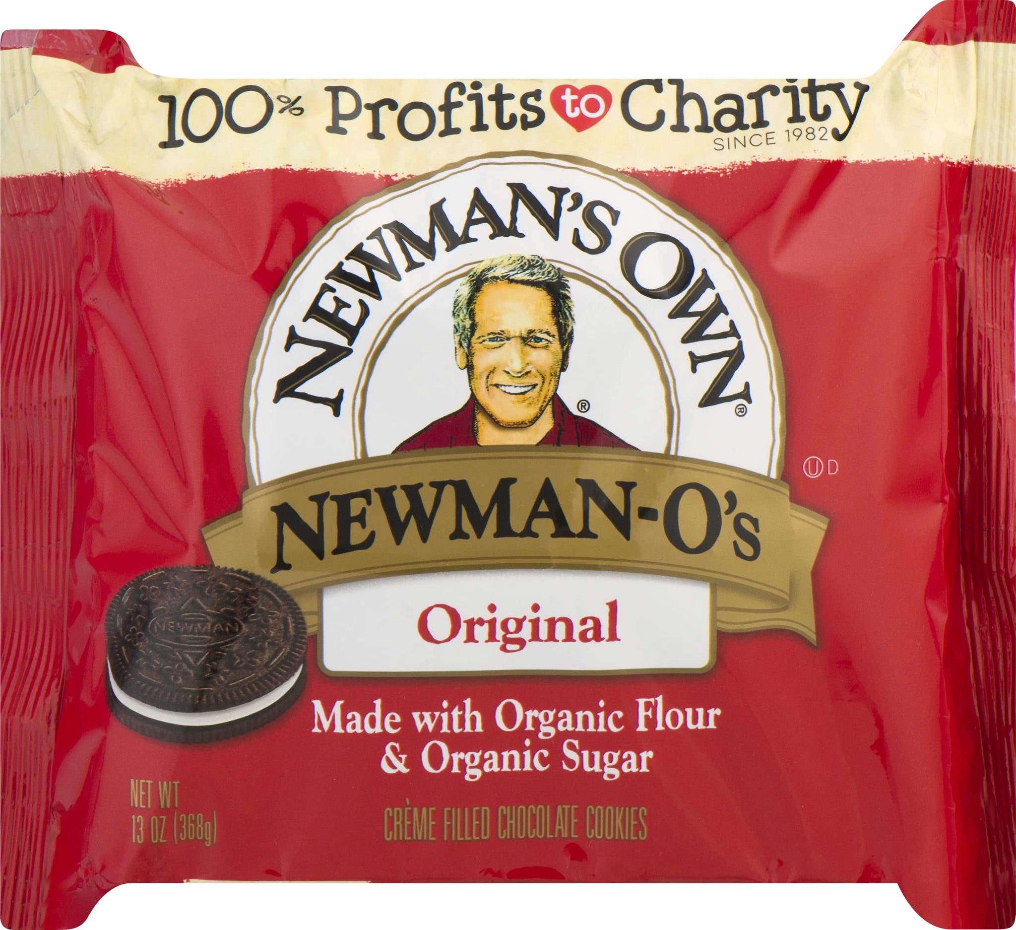 Newman's Own Newman-O's Sandwich crèmes, Original, 13 Ounce (Pack of 6)