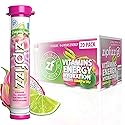 Zipfizz Daily Energy Drink Powder, Dragon Fruit Lime, 20 Pack | 3-in-1 Sustained Energy, Rapid Hydration, and Essential Vitamins | Sugar-Free |