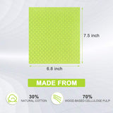 Swedish Dish Cloths - 8 Pack Reusable, Absorbent Hand Towels for Kitchen, Counters & Washing Dishes - Cellulose Sponge Cloth - Eco Friendly Gifts