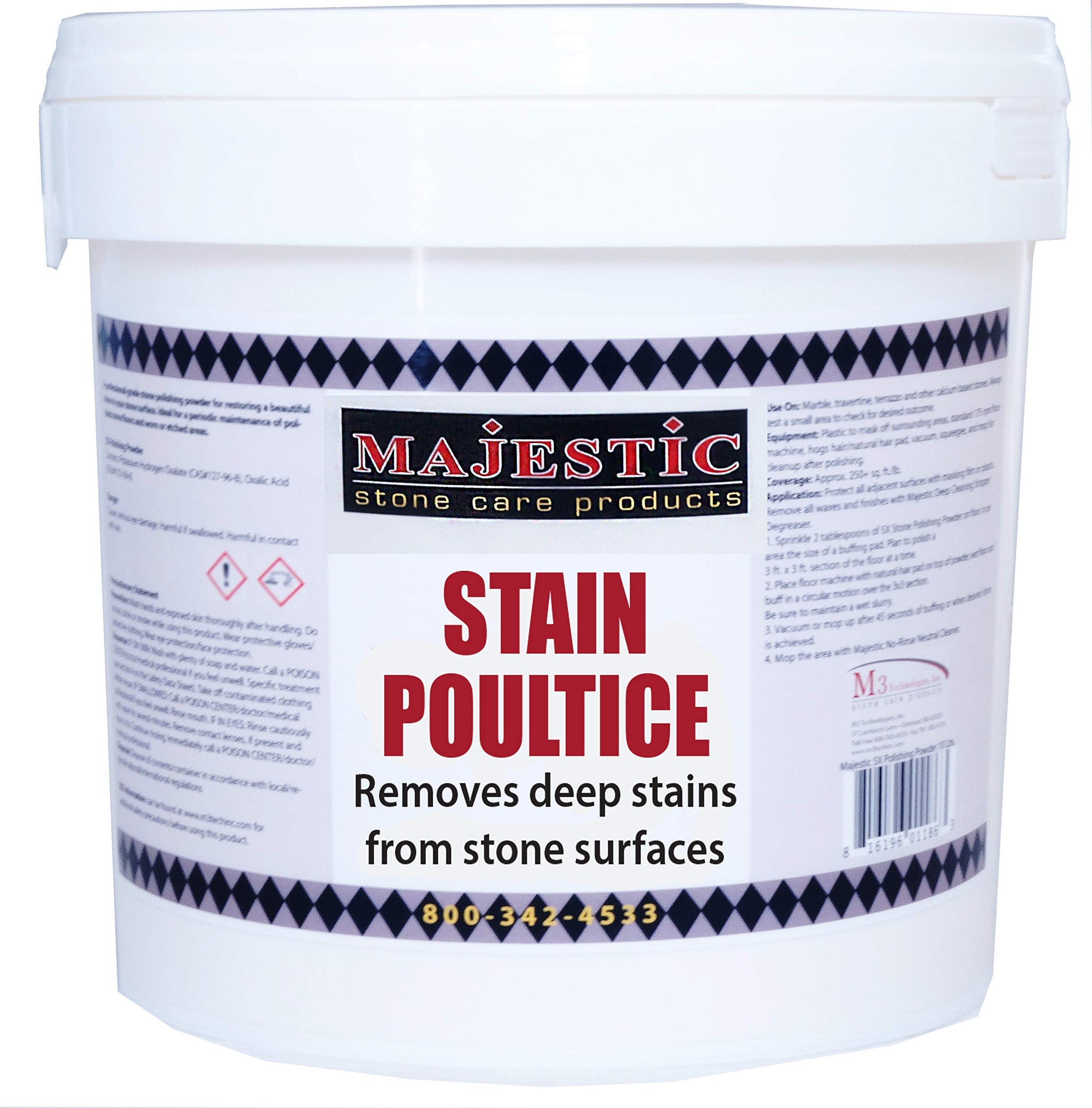 Majestic Stone Care Products Poultice Powder-Case of 4 (1.5 lbs)