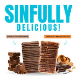 JiMMYBAR! Creatine Protein Bar Variety Pack, Chocolate Peanut Butter & Fudge Brownie, 20g Protein, 5g Creatine Per Bar, Ready-to-Eat Snack Food Bar