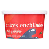 DULCES ENCHILADOS Fruit GUSHERS, fruity gummies tossed in Mexican chamoy and spices, 1-5oz Cup