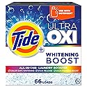Tide Ultra Oxi Whitening Boost, 57 oz, All in One Laundry Booster, Color Safe Whitening, Stain and Odor Fighter