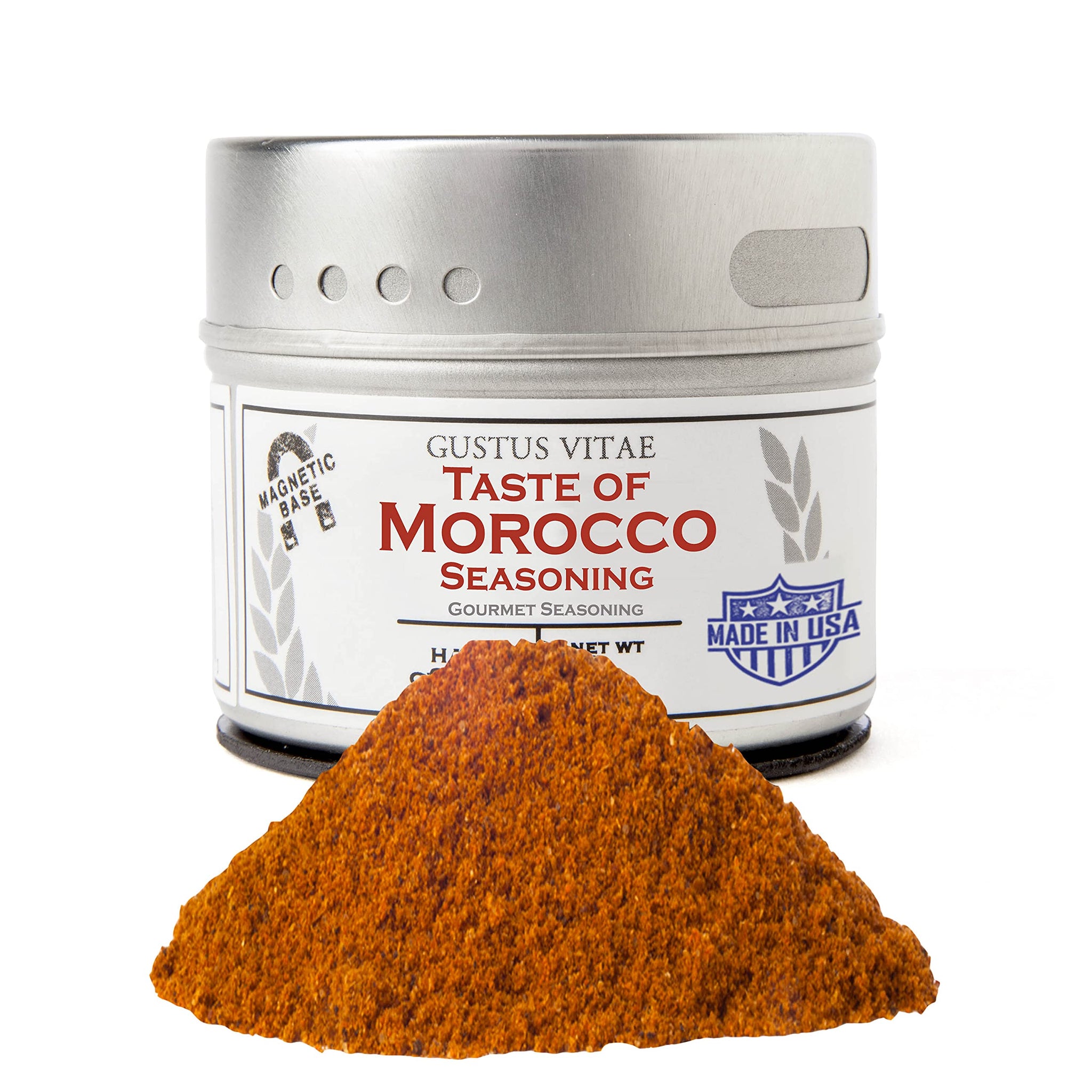 Taste of Morocco | Gourmet Seasoning | Authentic Artisanal Spice Blend | Non GMO, All Natural | Handcrated in Small Batches in USA | Ultra Premium