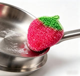Strawberry Dish Scrubber Non Scratch Dish Washing Scrubbers Reusable Household Cleaning Kitchen Tools for Dishwashing Washing Dishes Cookware Tubs