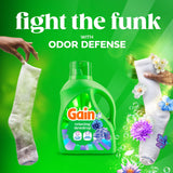 Gain Liquid Laundry Detergent, With Odor Defense, Relaxing Dewdrop Scent, Laundry Soap For HE Washing Machines, 132 fl oz, 100 Loads (Packaging May