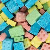 Dee Best Candy Bricks Building Brick Candy Assortment - 18 Party Favor Bags Assorted Fruit Flavors Fun for All Ages Make Your Event Sweet with These