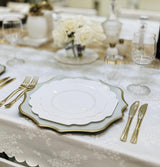 " OCCASIONS " 60 Plates Pack, Heavyweight Disposable Wedding Party Plastic Plates (10.5'' Dinner Plate, Imperial Plain White)