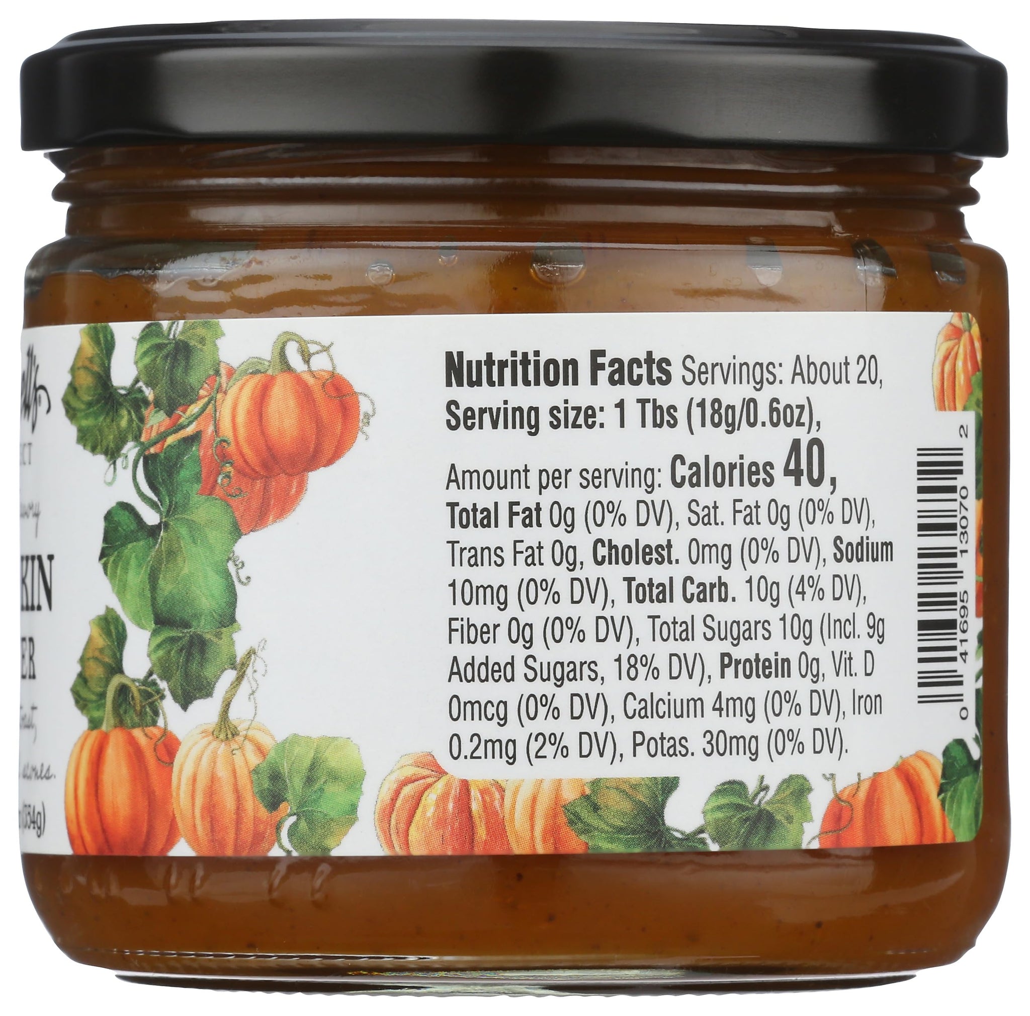 Braswell’s Gourmet Pumpkin Butter - Small-Batch, Renowned Specialty, Made in USA, Since 1946 (12.5oz)