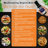 MOB Sauce Black Garlic Balsamic - Glaze, Dipping, and Finishing Sauce That’s Vegan, Gluten-Free with Natural Ingredients Free of Preservatives - 9 fl
