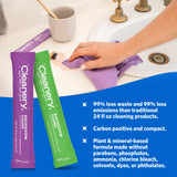Cleanery Bathroom Cleaner Powder Concentrate Refills 4 Pack, Makes 24 fl oz Each, Lavender & Citrus