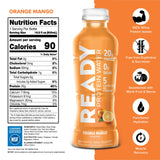 Ready® Clear Protein Water - 20g Whey Protein Isolate, Zero Sugar, Low-Calorie Sports Drink for Hydration & Recovery - Electrolytes, Essential Amino