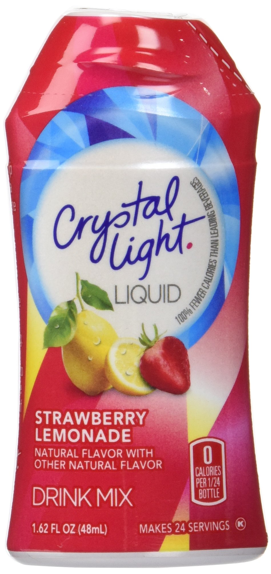 Crystal Light Liquid Drink Mix, Sugar Free Water Enhancer, Low Calorie Beverage Concentrate, Liquid Water Flavoring, Strawberry Lemonade, 1.62 Fluid