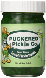 Puckered Pickle Relish, Sweet Green, 12.0 Ounce