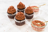 Bakerpan Edible Rose Gold Nonpareils Sprinkles for Cupcakes, Rose Gold Sprinkles Edible for Cake Decorating - 5.1 Ounces (Made in USA)