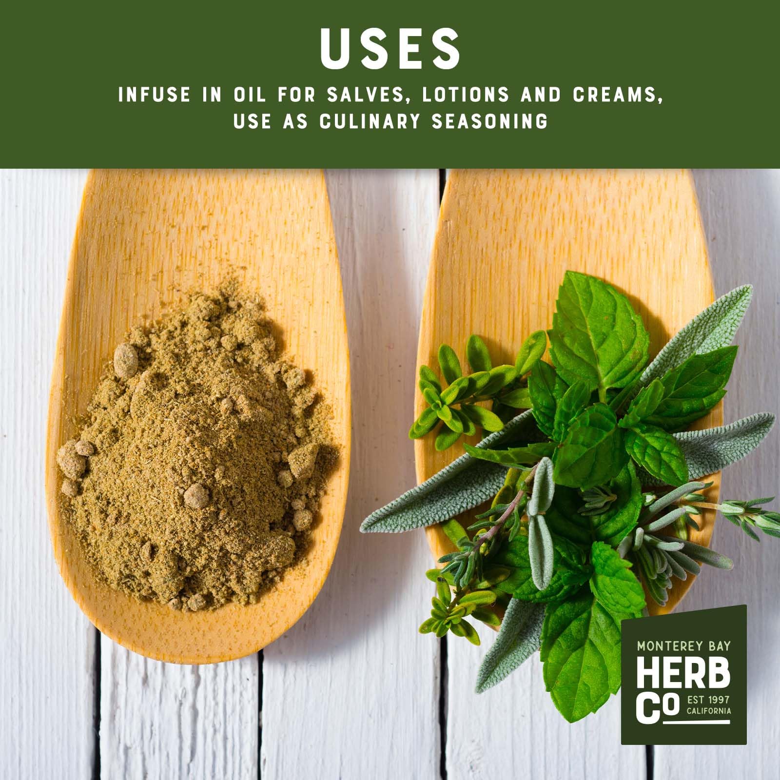 Thyme Powder, by Herb Co, Thymus Vulgaris, from Morocco, Kosher, for Cooking, Mouthwash and Skin Care Formulations, 1 lb