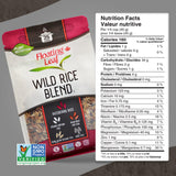 Floating Leaf Wild Rice Blend - 14 ounces, 1 count - Wild Rice Blend With Riceberry, Red Rice And Brown Rices - Gluten Free - Non GMO - All Natural - Vegan - Plant Based