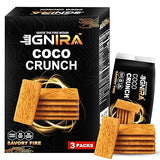 IGNIRA COCO Crunch Coconut Crackers, Crispy Plant-Based Coconut Chips, Toasted Coconut Cookie Thins, Premium Snack Treats, Creative Snacks for Adults