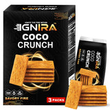 IGNIRA COCO Crunch Coconut Crackers, Crispy Plant-Based Coconut Chips, Toasted Coconut Cookie Thins, Premium Snack Treats, Creative Snacks for Adults
