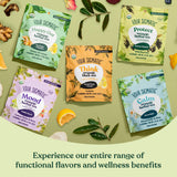 Four Sigmatic Protect Organic Herbal Tea | Immunity Tea w/Chaga & Adaptogens | Organic Chaga Tea w/Antioxidant-Rich Cherry, Elderberry & Blueberry |