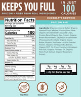 Protein Bar Chocolate Brownie | High Protein High Fiber Keto Snacks for Gut Health, Gluten Free Chocolate with Organic Ingredients for Weight Loss