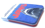 Jaws Amity Island Candy - One (1) Collectible Jaws Movie Poster Tin- Shark Teeth Shape - Sour Cherry Flavor