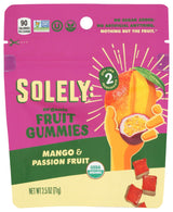 Solely Organic Mango & Passion Fruit Gummies, 2.5 OZ
