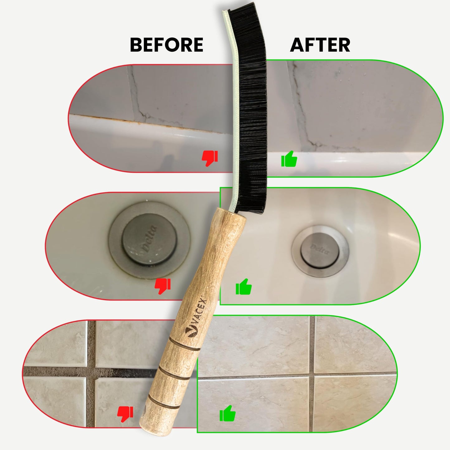 Dryer Lint Brush Vent Trap Cleaner, Refrigerator Condenser Coil Brush & Crevice Gap Cleaning Brush (2PCS) for Household Use - Grout Scrub Brush, House