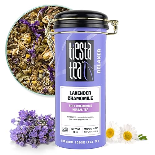 Tiesta Tea - Lavender Chamomile Herbal Tea, Loose Leaf, Calming Blend with Chamomile, Lavender, Lemongrass, Caffeine-Free Herbal, Great for Hot or
