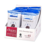 Chuao Chocolatier Firecracker Dark Chocolate Mini Bars | Gourmet Sea Salt Chipotle Popping Candies No Preservatives | For Gift Baskets, Christmas