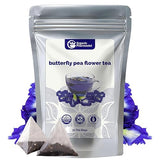 Organic Pharmacist Butterfly Pea Flower Tea Bags, Dried Purple Butterfly Flowers, Blue Butterfly Tea Bags, Vibrant Whole Flower Blue Herbal Tea
