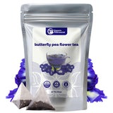 Organic Pharmacist Butterfly Pea Flower Tea Bags, Dried Purple Butterfly Flowers, Blue Butterfly Tea Bags, Vibrant Whole Flower Blue Herbal Tea